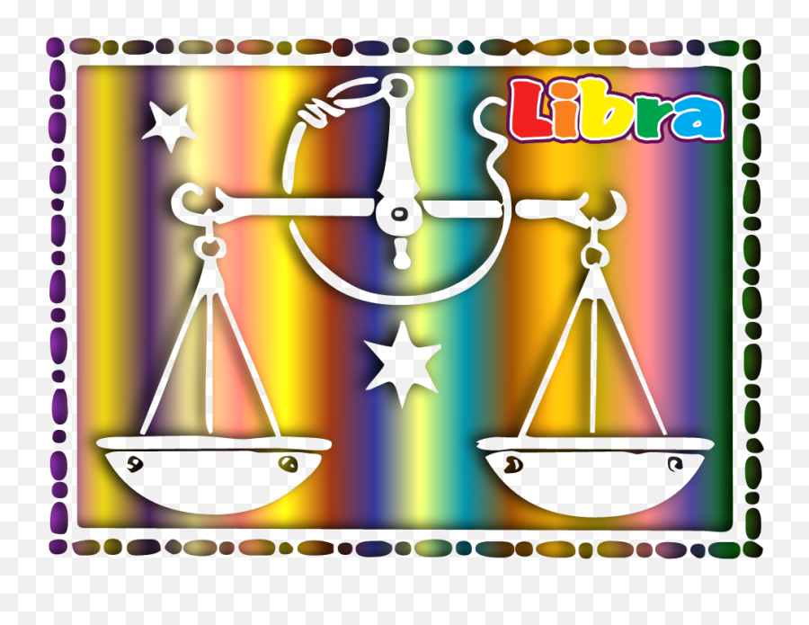 Libra Zodiac Sign On A Colorful Background Free Image Download Emoji,Astrolical Colors Of Emotions Of Yellow