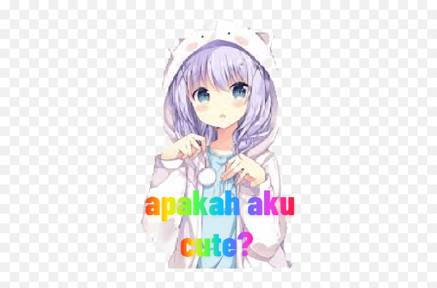 Stiker Anime Girl Emoji,Anime Emoji