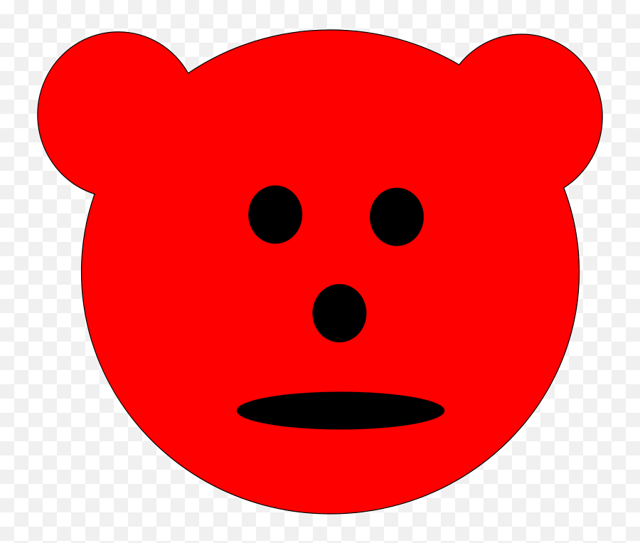 Free Clip Art Red Bear By Navaneethks Emoji,Bear Up Emoji