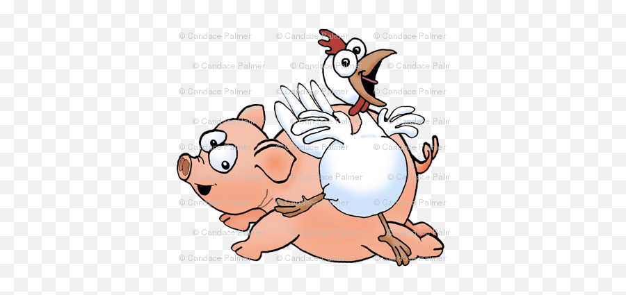 Chickens Clipart Pig Chickens Pig Transparent Free For - Chicken And Pork Logo Emoji,Woman Pig Emoji