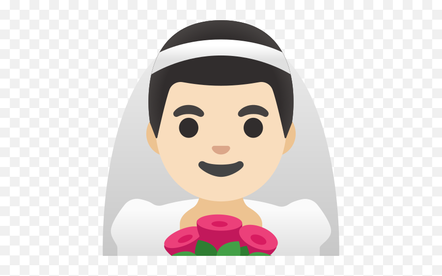 U200d Man With Veil Light Skin Tone Emoji,Side Way Face Emoji