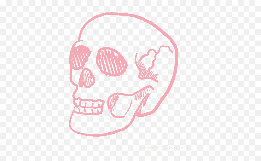Transparent Skull Gif Wifflegif Skull Transparent Gif - Lowgif Cute Skull Gif Transparent Emoji,Skeleton Emojis