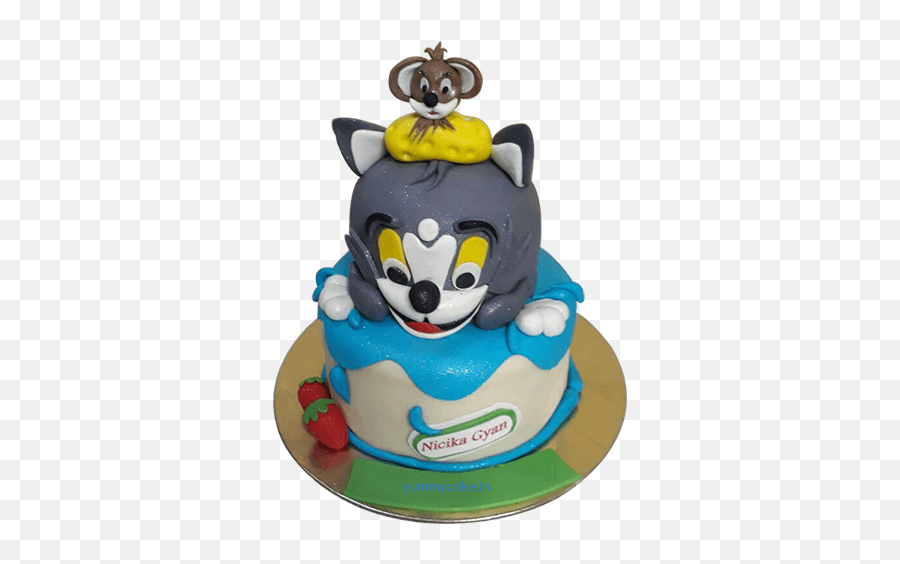 17 Cartoon Cake Designs Ideas - Tom And Jerry Cake Emoji,Peach Emoji Cake