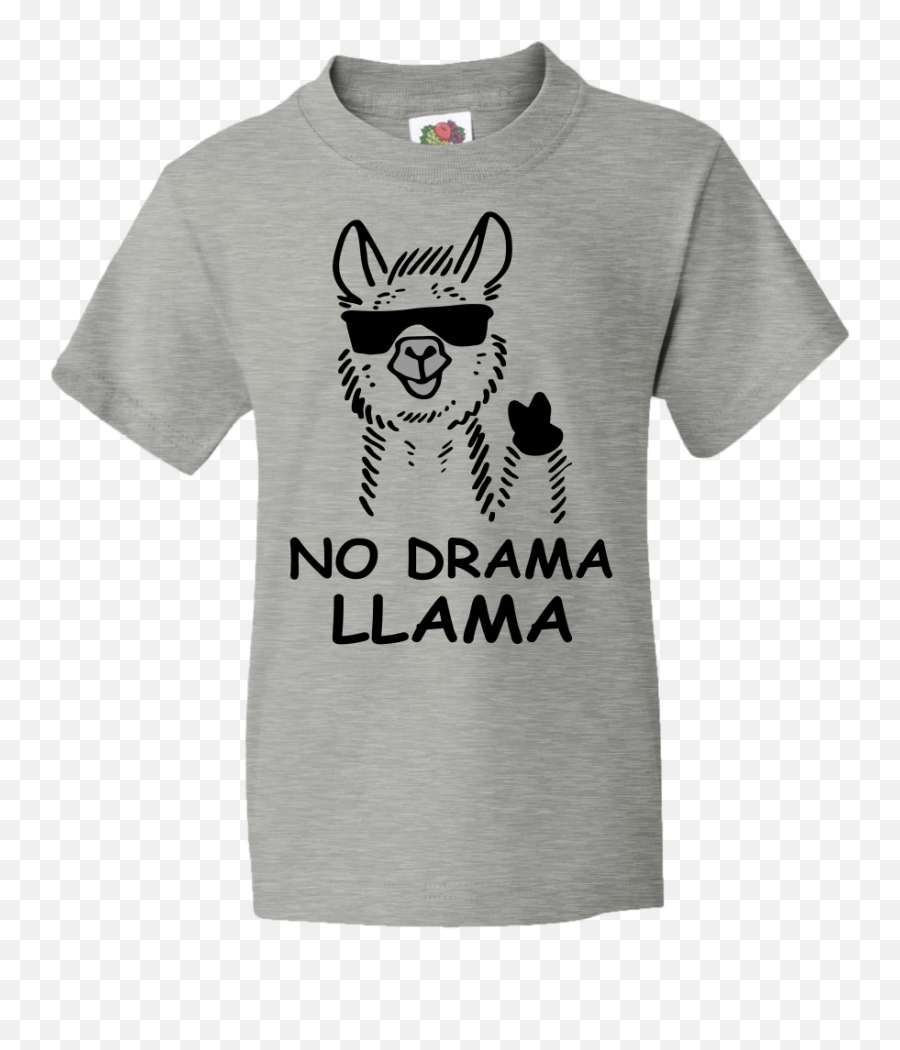 Lama Kids T - No Drama Llama Emoji,Drama Llama Emoji