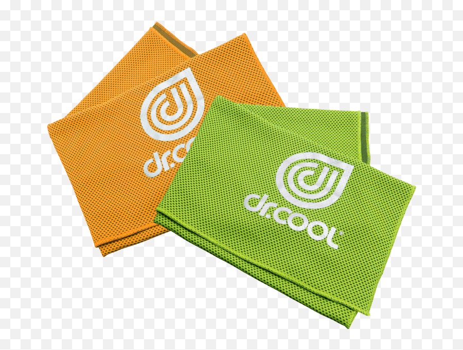 2 - Pack Dr Cool Chill Sport Cooling Towels Horizontal Emoji,Mic Drop Emoji Combo