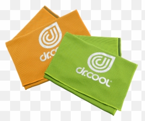 2 - Pack Dr Cool Chill Sport Cooling Towels Horizontal Emoji,Mic Drop Emoji Combo