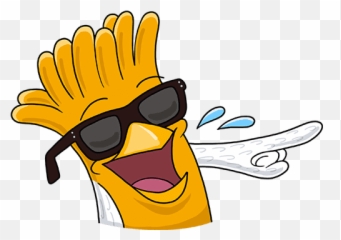 Vk Sticker - Happy Emoji,Chicken Fries Emoji