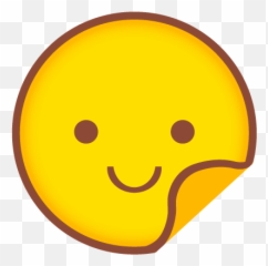 Cute Emoji Stickers - Happy,Sideways Emoji