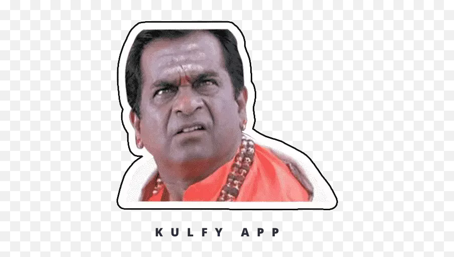 Chi Sticker - Choodaleka Chastunna Brahmi Kulfy Brahmanandam South Movie Comedian Emoji,Brahmanandam Emoticons Download