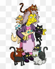 Crazycatlady Thesimpsons Simpsons - Simpson Crazy Cat Lady Emoji,Crazy Cat Lady Emoji