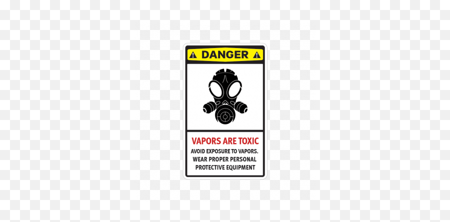 Danger Vapors Are Toxic Avoid Exposure To Vapors Wear Proper - Dot Emoji,Defibrillator Emoji