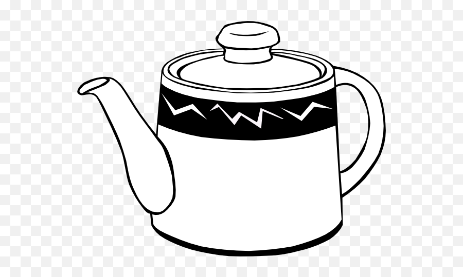 Teapot Tea Pot Clip Art Free Vector - Kettle Black And White Emoji,Teapot Emoji