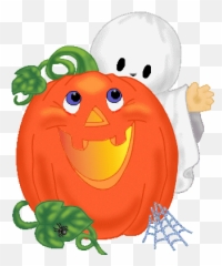 Gify Nena - Halloween Ghost And Pumpkin Clipart Emoji,Ghost Emoticon Gif