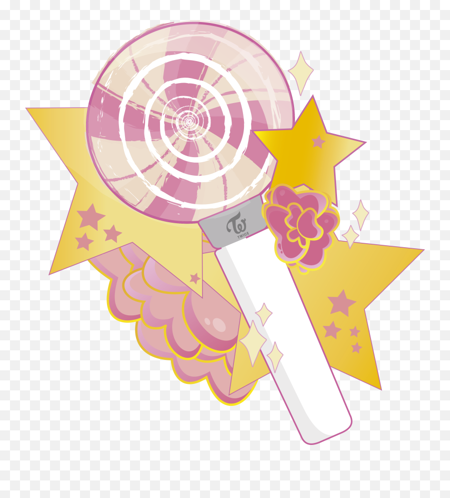 Candy Bong - Twice Lightsticku0027 Sticker By Ray Sánchez Kpop Twice Emoji,Anime Emoticon Double Carat