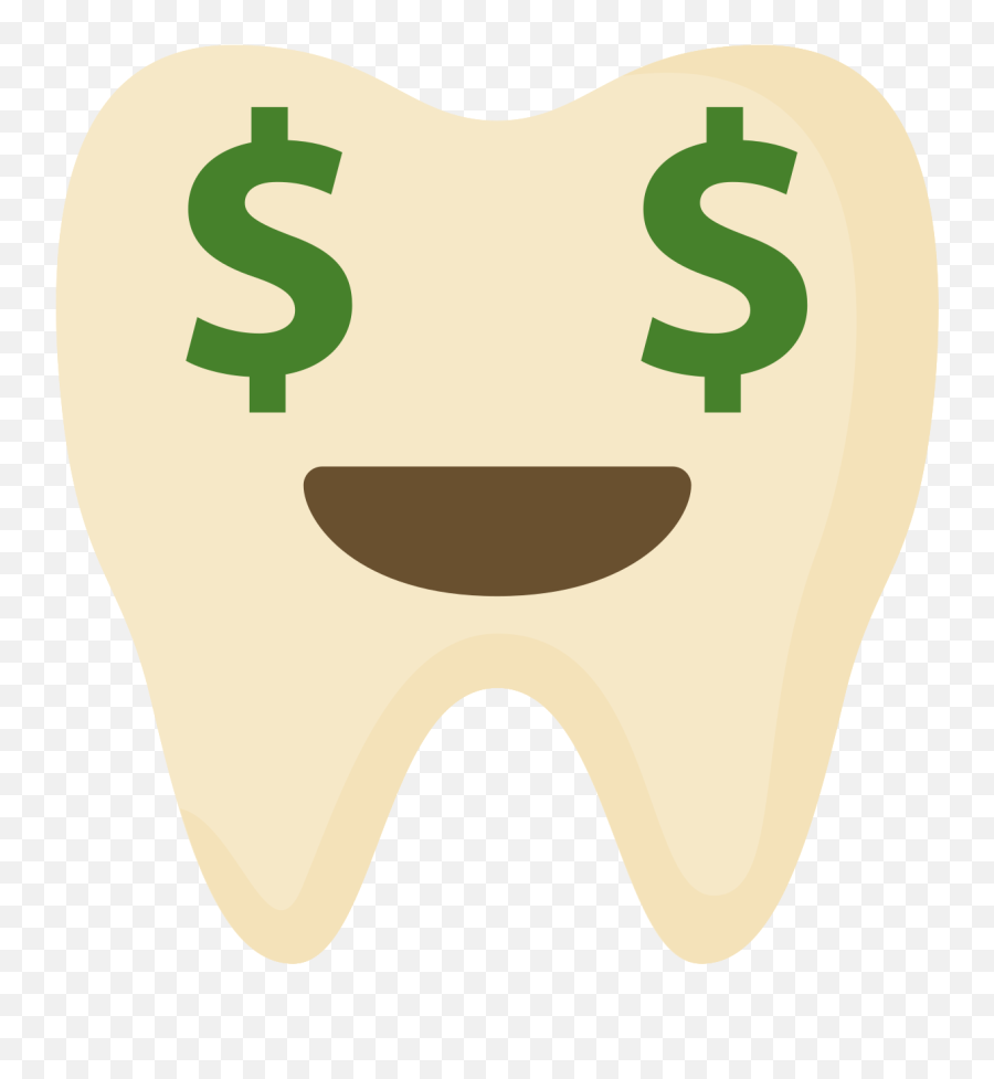 Free Emoji Tooth Dollar Png With - Happy,Tooth Emoji