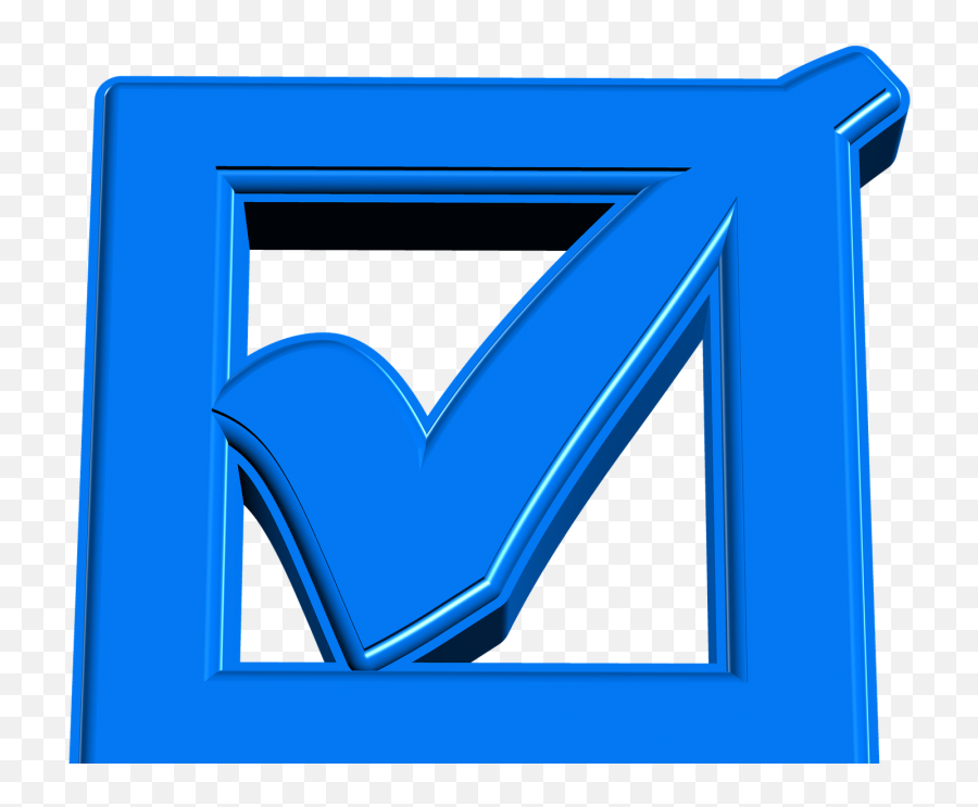 Blue Check Mark Transparent Background Emoji,Blue Check Mark Emoji
