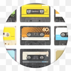 Pin - Tape Loop Emoji,Cassette Tape Emoji