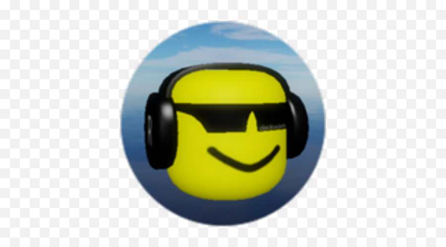Dj Bighead - Roblox Happy Emoji,Headphones Music Emoticon