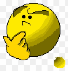 Pixilart - Thinking Emoji By Smg4kid Bubble Floating Up Gif,Tyinking Emoticon Facebook