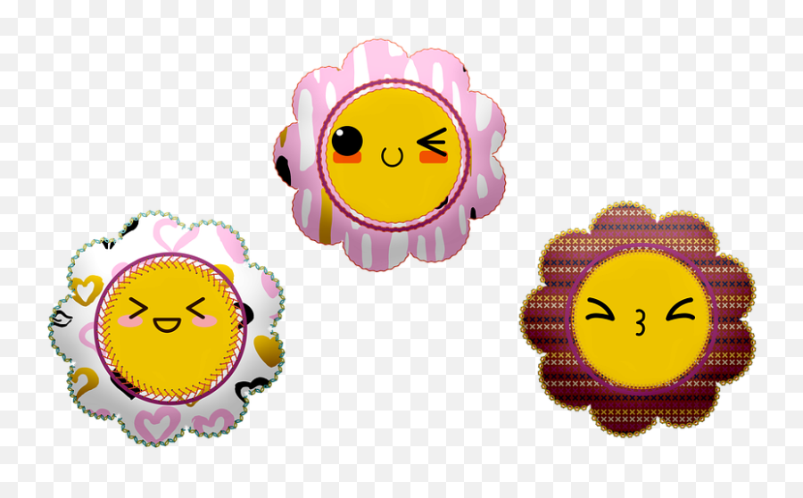 100 Kawaii Faces Illustrations And - Happy Emoji,Anime Emoticons