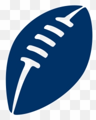 Football Ball Silhouette Free Svg File - Svgheartcom Nfl Logo White Png Emoji,Rugby Ball Emoji