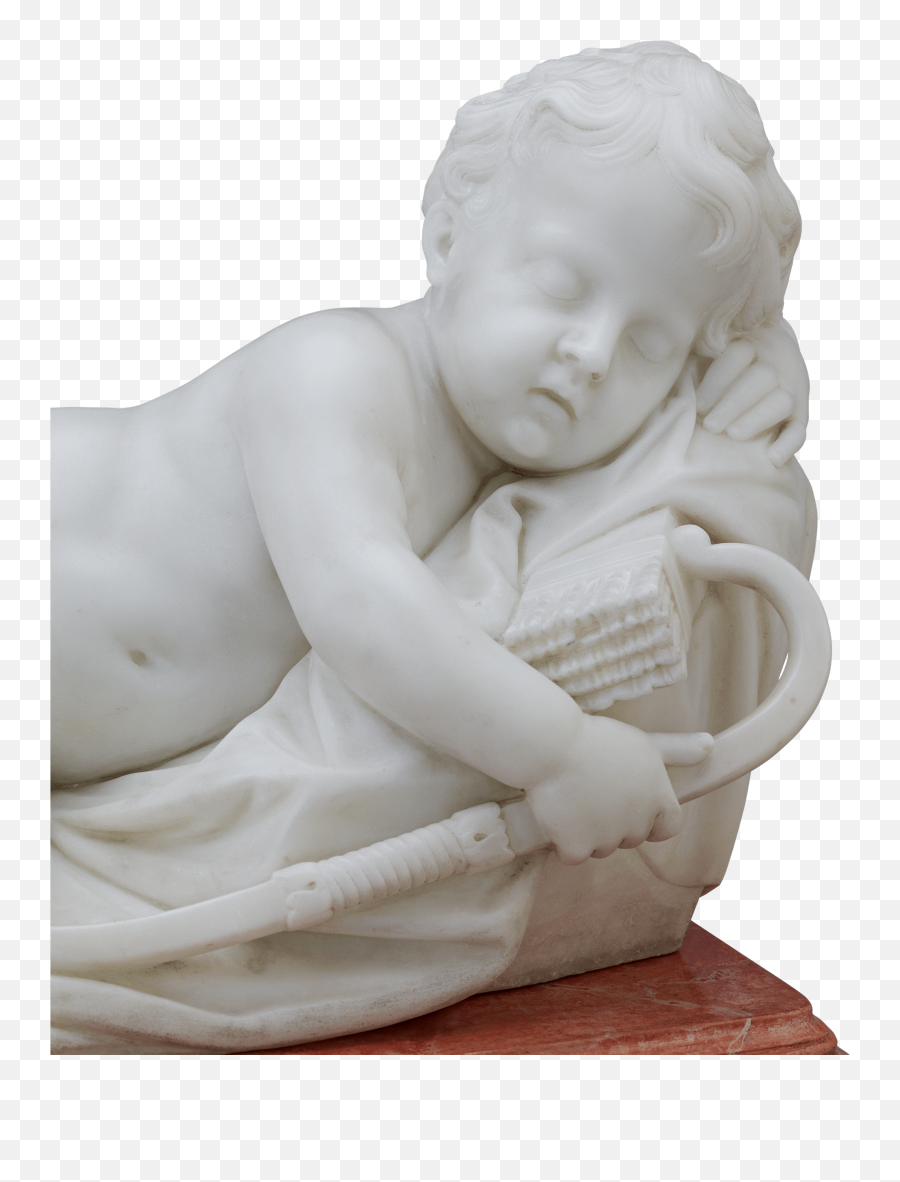 Sleeping Cupid Italian Marble - Angel Emoji,Which Italian Sculpture Rendered The Human Emotion