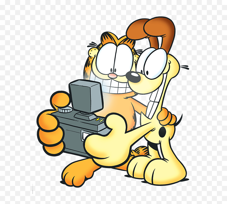 Professor Garfield - Garfield Selfie Emoji,Garfield Emotion Scale