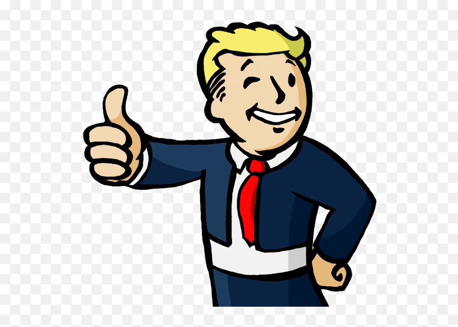 Fallout Guy Trump Clipart Fallout 4 - Fallout Guy Emoji,Fallout Boy Thumbs Up Emoji