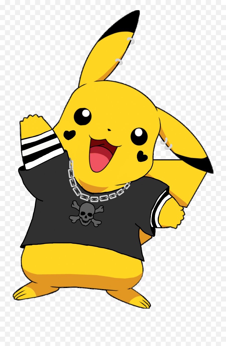 Pikachu Pokemon Eboy Meme Chain Sticker - Pikachu Drawing Emoji,Pikachu Emoji