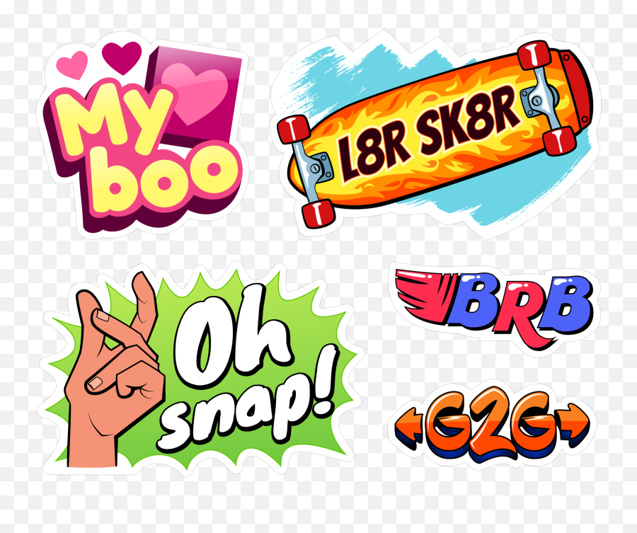 Throwback Sticker Pack - Language Emoji,Viber Emojis