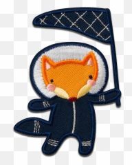 Space Fuchs Fahne Anzug Weltall Galaxy Weltraum - Aufnäher Bügelbild Aufbügler Applikationen Patches Flicken Zum Aufbügeln Größe 88 X 63 Cm Emoji,Aristocats Disney Emojis