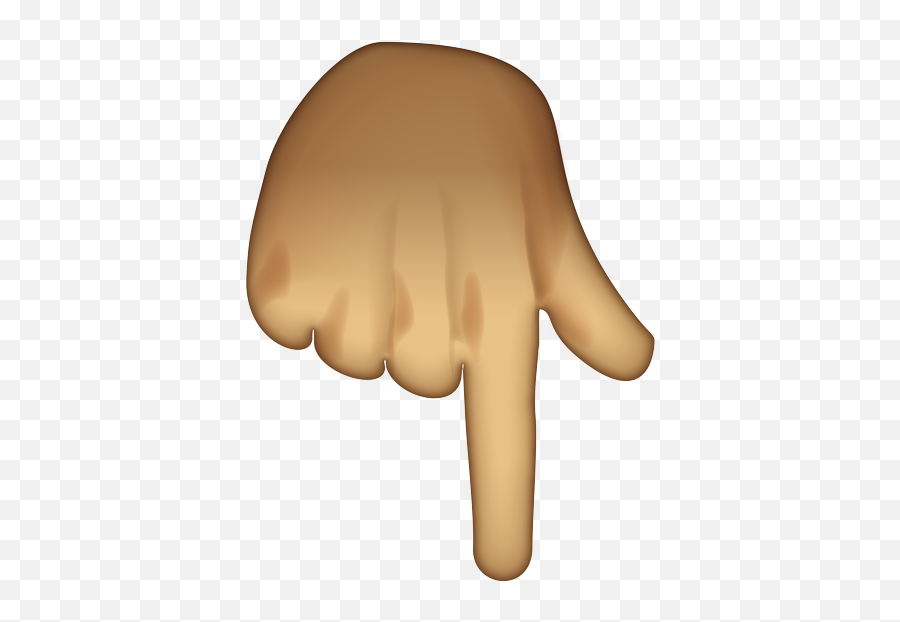 Pointing Finger Emoji Down,Point Figer Emoticon