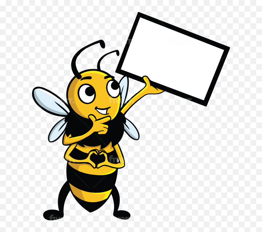 Design A Bee Logo Character By Ionutsebastian Fiverr Emoji,Bee Dance Emoticon