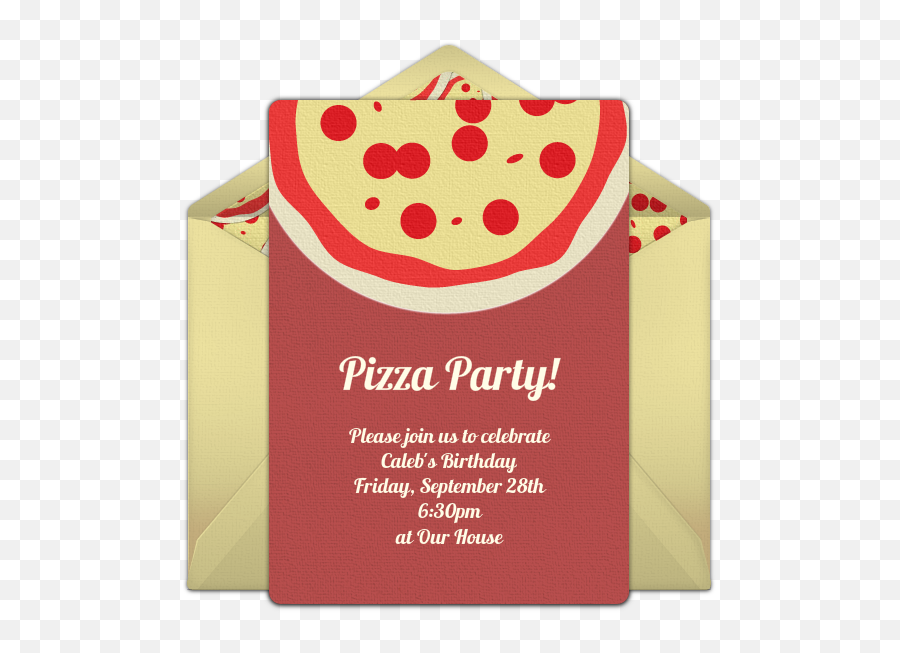 Free Pizza Party Invitations - Party Supply Emoji,Pizza Tent Emoji
