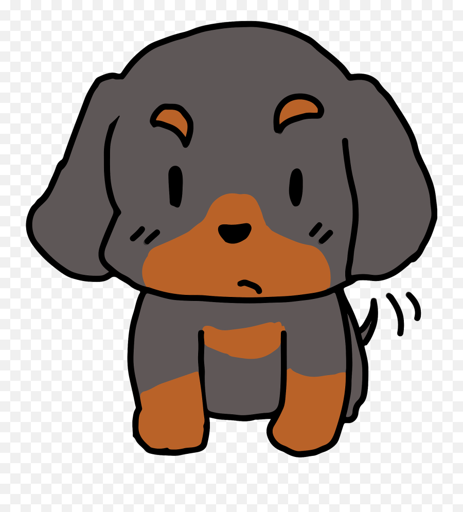 Dachshund Puppy Clipart - Lambang Tut Wuri Handayani Emoji,Weenie Dog Emoji