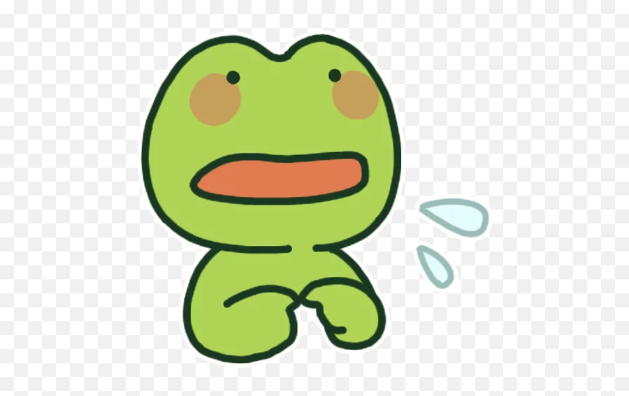 Telegram Sticker From Kerokero Bros Mild Pack Emoji,Groaking Emoji