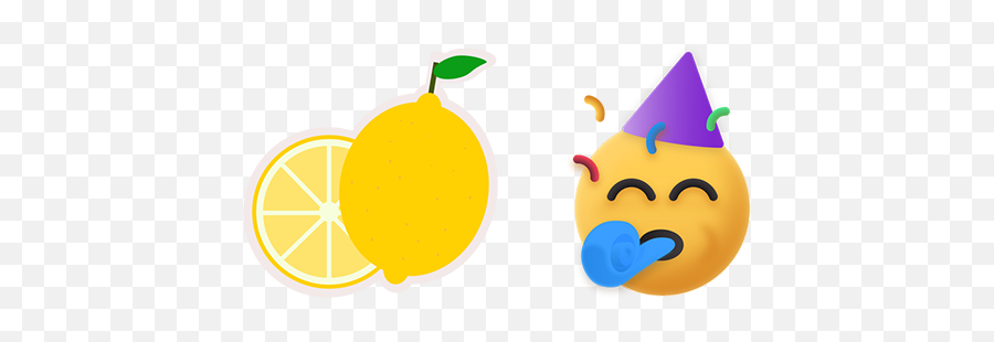 Lemon Party 025 Sol Dec15 Emoji,Party Emoticon
