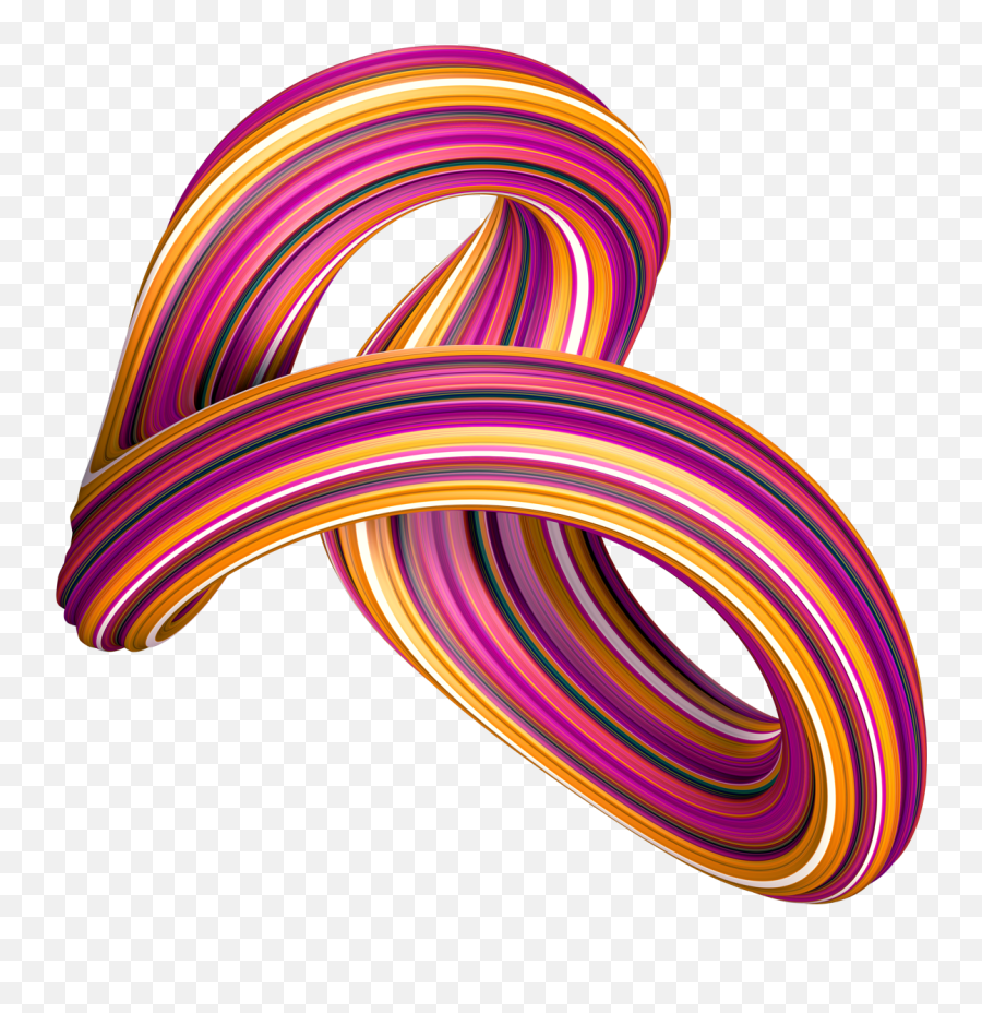 Swirling 3d Shapes - Pink 3d Swirl Png Emoji,Shapes And Emotions