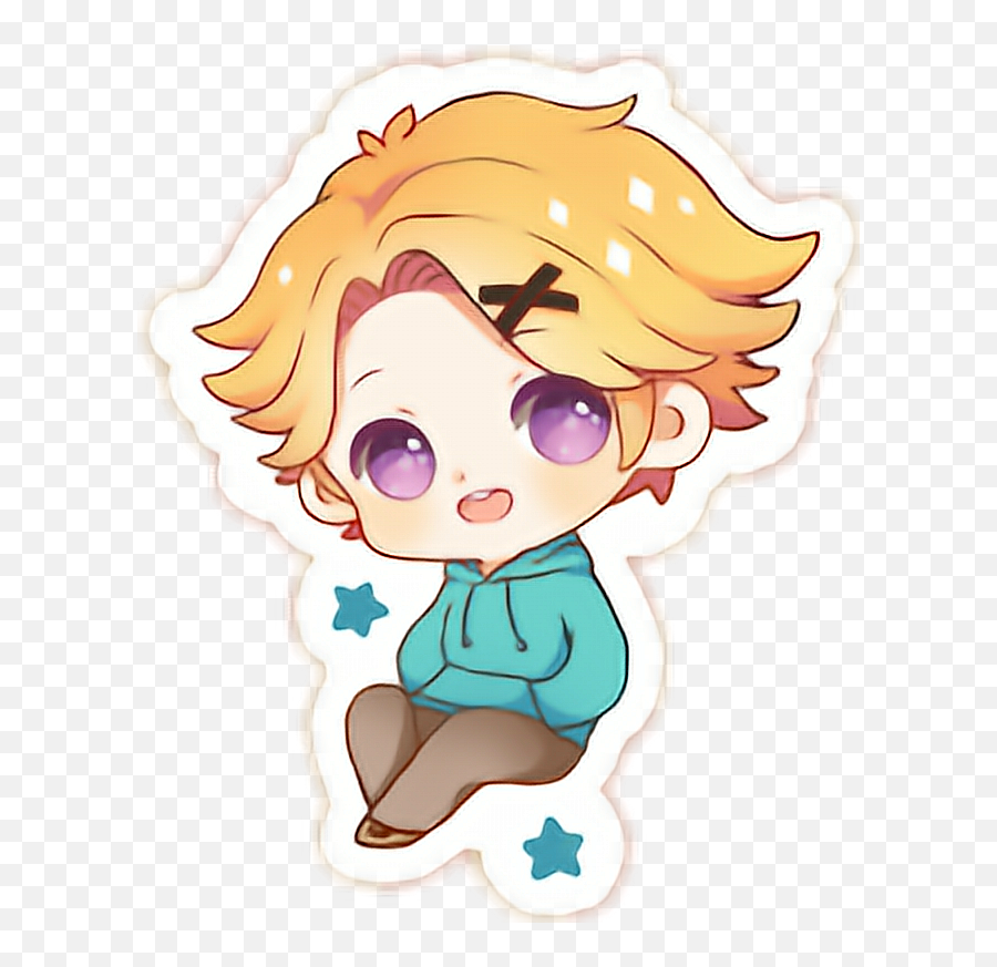 Kawaii Cute Sticker By Life U0026 Love - Fictional Character Emoji,Yoosung Emoji Gif