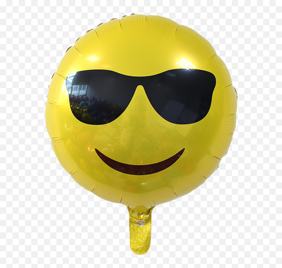 18 Inch Helium Emoji Foil Balloon - Emoji Foil Balloon Cool,Emoji Ballons