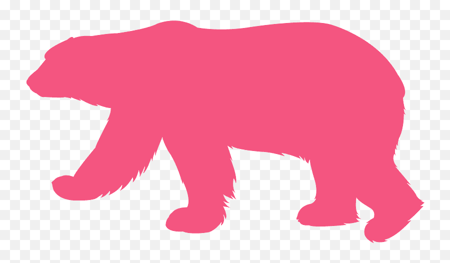 Polar Bear Clipart - Full Size Clipart 5534955 Pinclipart Silueta De Oso Polar Emoji,Cubs W Flag Emoji