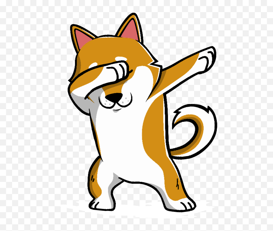 Shiba Inu Dabbing Color Changing Mug Funny Doge Meme Clipart - Shiba Inu Dabbing Png Emoji,Frog Coffee Mug Emoji