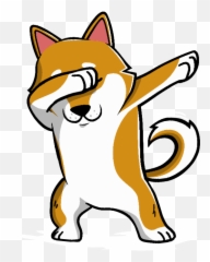 Shiba Inu Dabbing Color Changing Mug Funny Doge Meme Clipart - Shiba Inu Dabbing Png Emoji,Frog Coffee Mug Emoji