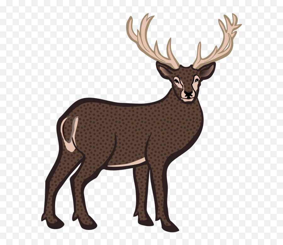 Deer Clipart Vertebrate Deer - Buck Deer Cilp Art Emoji,Whitetail Deer Emoji