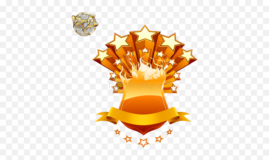 Orange Shield Shooting Stars Psd Official Psds - Soccer Stars Academy Logo Emoji,Shooting Star Emoji Png