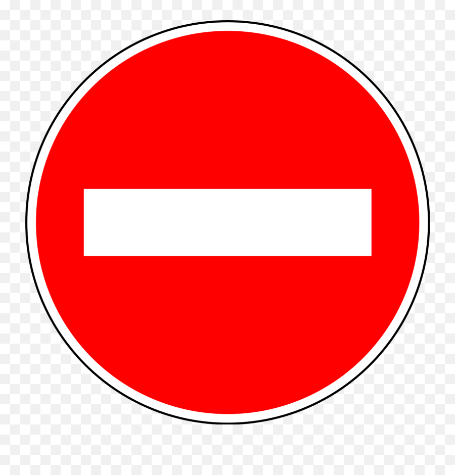 No Entry Sign - No Entry Sign Png Emoji,No Entry Emoji