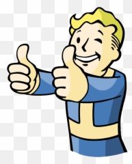 Download Boy Thumbs Up Image - Vault Boy Full Size Png Fallout Boy Thumbs Up Png Emoji,Boy Emoji