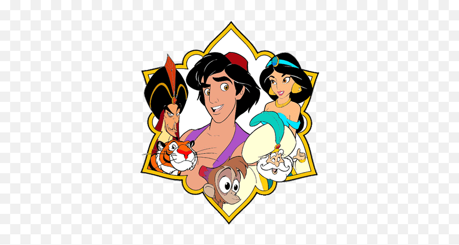 Princess Jasmine And Aladdin Png - Clip Art Library Aladdin Clip Art Emoji,Alladin And Jasmine Emojis