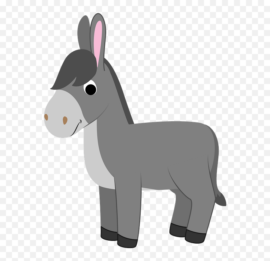 Donkey Clipart - Donkey Clipart Emoji,Free Donkey Emojis