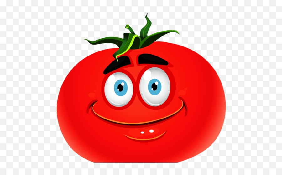 Download Healthy Food Clipart Tomate - Smiley Tomato Png Tomato Cartoon Emoji,Free Truck Emoticon